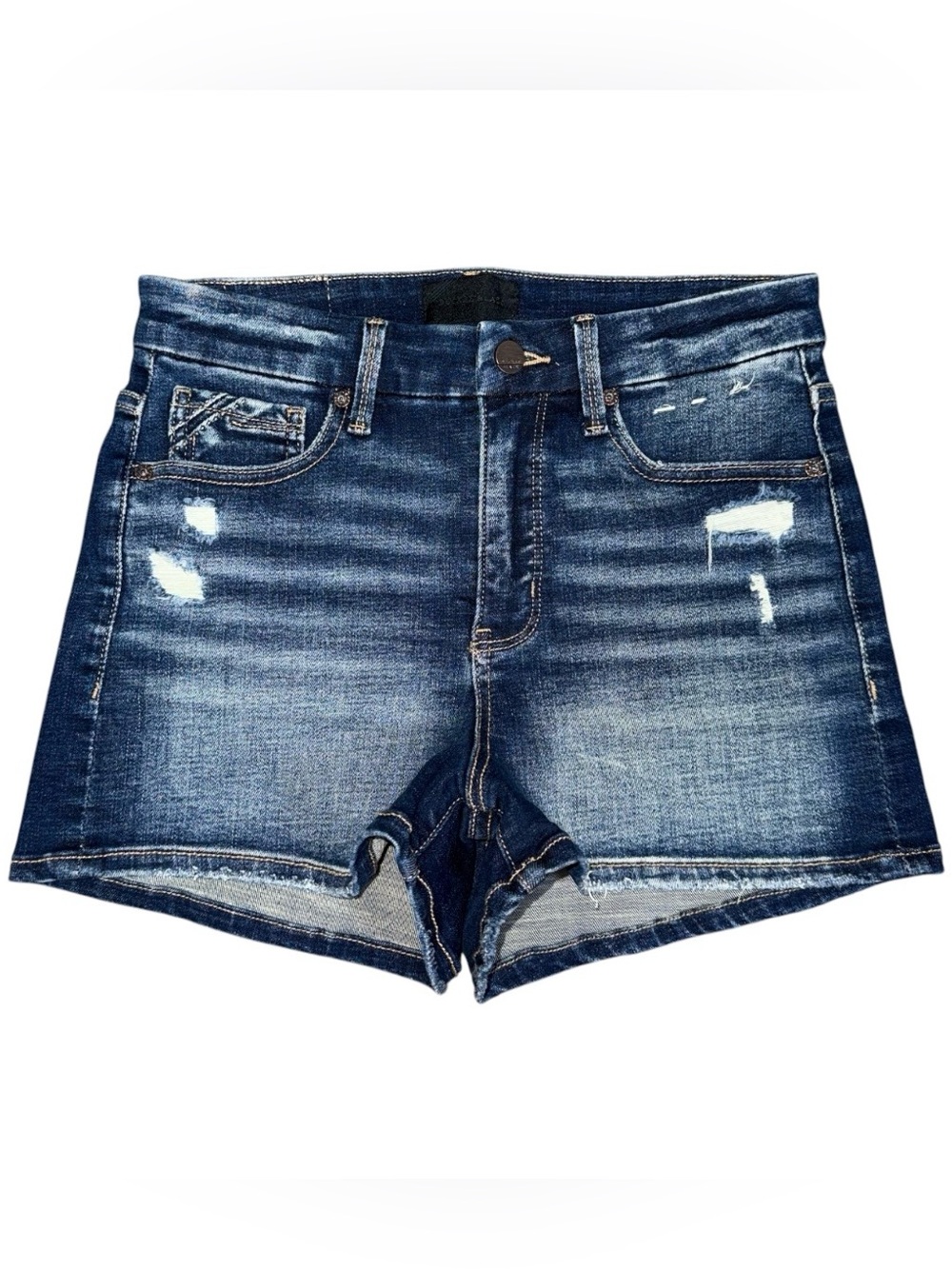Buckle Black NWOT Fit No. 75 Stretch Jean Shorts 25 High Rise Distressed BBW1655